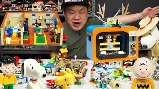 Epic Snoopy & Peanuts Variety Pack, Secret Agent Room and Adventure T.V. | Linoos Brick Review