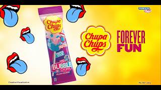 Chupa Chups Blueberry Gum Filled Lollipop - 5 SEC ENG TVC
