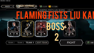 FLAMING Fist Liu Kang Challenge Part 2 Boss