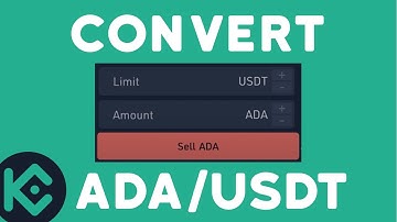 ✔️ How To Convert ADA To USDT on KUCOIN (Step by Step)