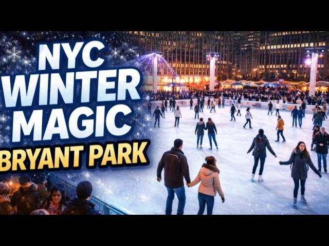 Feb. 2 2026 - Bryant Park Bank of America Winter Village Overlook Ice Skating Rink New York City thumbnail