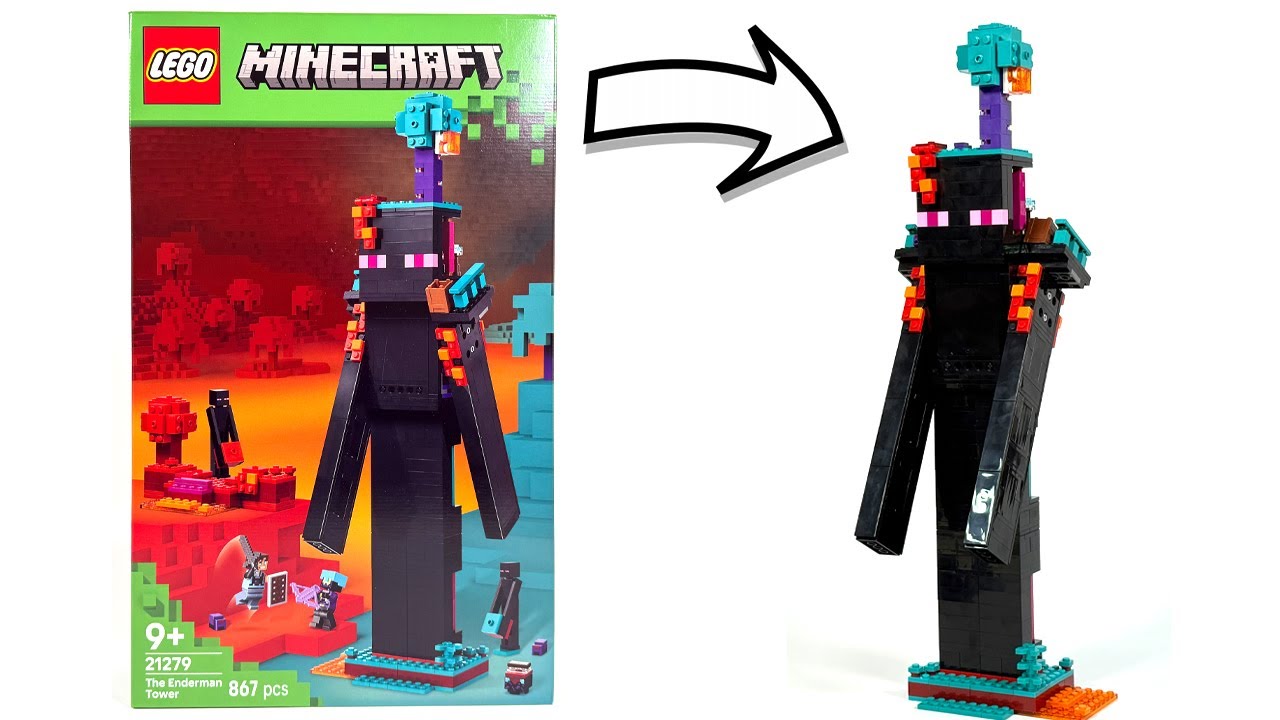 LEGO Minecraft 21279 HUGE Enderman Tower  - Unboxing & Speed Build!