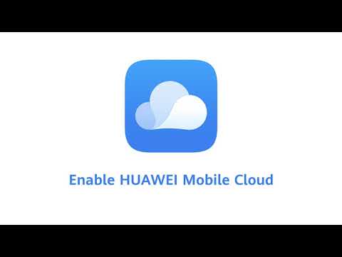 Enable HUAWEI Mobile Cloud to save space on your smartphone