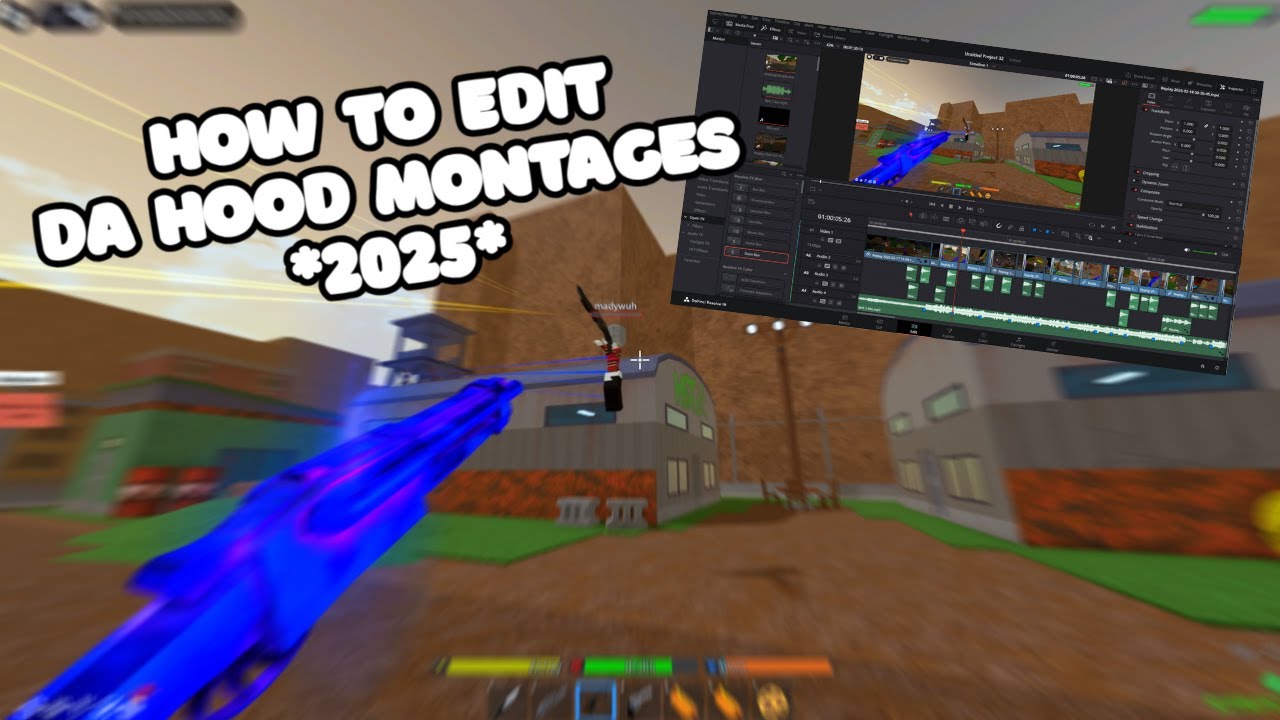 *ОБНОВЛЕНО В 2025 ГОДУ* Как делать МОНТАЖИ для Da Hood...
