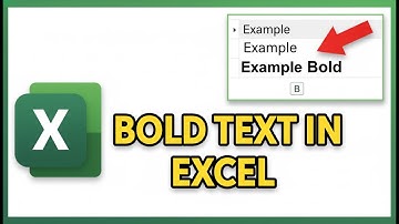 How To Make Text Bold in Excel (2025)
