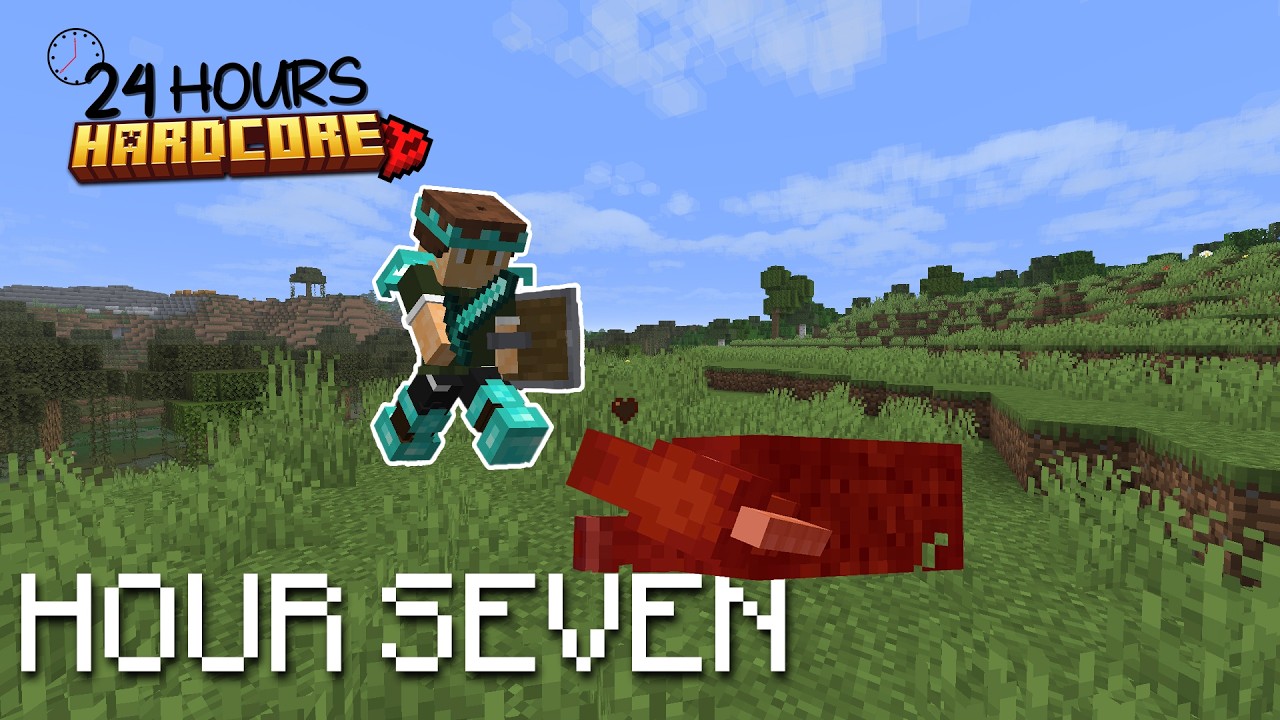 I'M SO SORRY | HOUR SEVEN | 24 Hours in Hardcore Minecraft