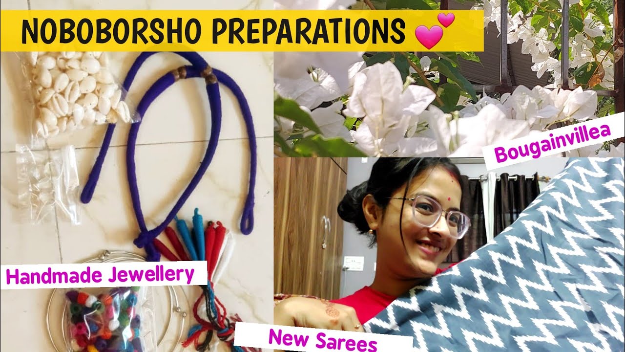 Handmade Jewellery Raw Material Saree Shopping for Noboborsho 💕