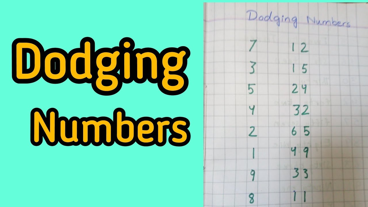 Dodging Numbers 1 To 10 Worksheet