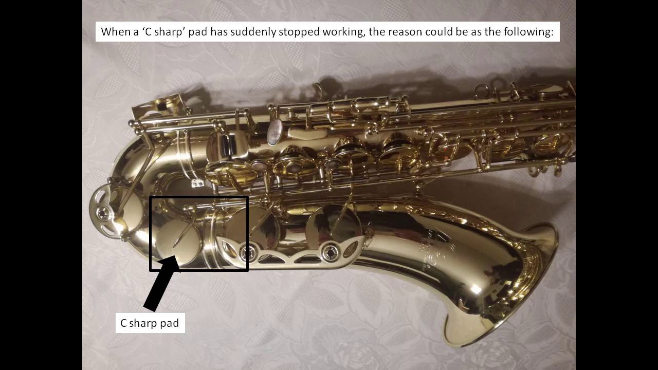 How to fix a 'C sharp' pad of the sax
