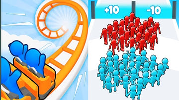 Runner Coaster vs Join Clash 3D - All Levels Gameplay Android iOS Ep1 