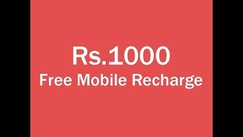 Get Free Recharge