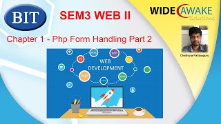 BIT SEM3 - Web Application Development II - Chapter 1 - Php Form Handling Part 2