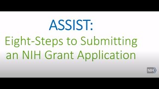Submitting An Nih Grant Application Using Ist