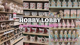 *NEW*HOBBY LOBBY CHRISTMAS 2025!/HOBBY LOBBY CHRISTMAS SHOP WITH ME/PINK CHRISTMAS! 🎀🎄🎁