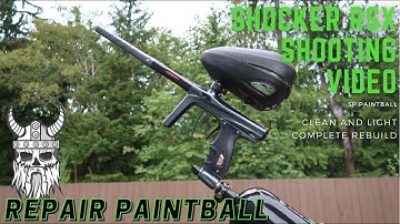 Shocker Paintball RSX Shooting Video - Rebuilt by Repair Paintball - SP