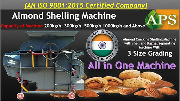 Almond Processing Cleaning, Hulling Shelling & Processing grading and cracking solution