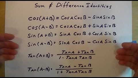 Sum and Difference Identities