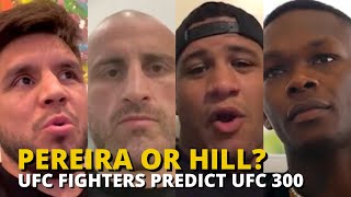 UFC fighters predict Alex Pereira vs Jamahal Hill