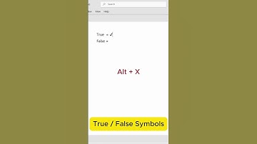 How to Quickly Insert True/False Symbols in MS Word – Easy Tutorial!