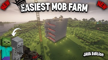 Minecraft Java 1.21+ Starter Mob Farm Simple, Efficient & Perfect for Early Game! #gaming #minecraft
