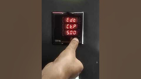 satya digital meter penta 3VAFL ct programming