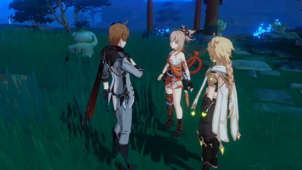 [Genshin Impact] Childe 'Tartaglia' and Yoimiya were having a ...