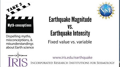 Earthquake Magnitude vs. Intensity. what