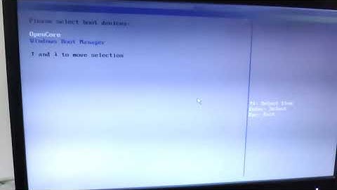 OpenCore Hackintosh stuck at boot menu