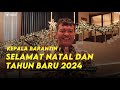 Kepala badan karantina indonesia  selamat natal dan tahun baru 2024