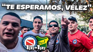 REACCIÓN CON LOS HINCHAS DE ARGENTINOS JUNIORS 1-1 DEFENSA Y JUSTICIA (3-2)