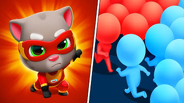 Talking Tom Hero Dash Run Game | Count Masters - Android/IOS Gameplay Walkthrough New Update