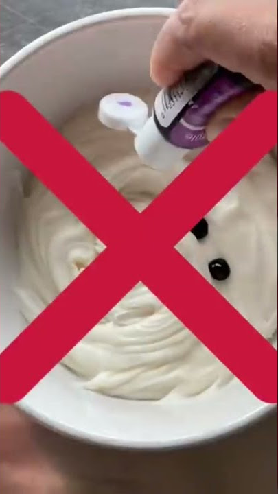 BITTER BUTTERCREAM? HERE'S WHY! | Avoid Over-coloring your Icing! #shorts #cakedecorating