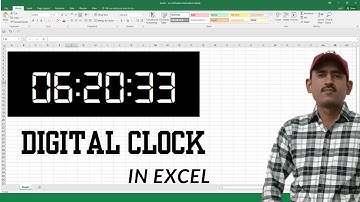 How to create Digital Clock in Microsoft in Excel  |  create digital clock in excel