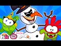 😈  EVIL SNOWMAN! VS SUPER-NOMS | Om Nom Stories | Funny Cartoons | HooplaKidz TV