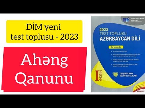 DİM yeni test toplusu/Ahəng qanunu izahı - 2023