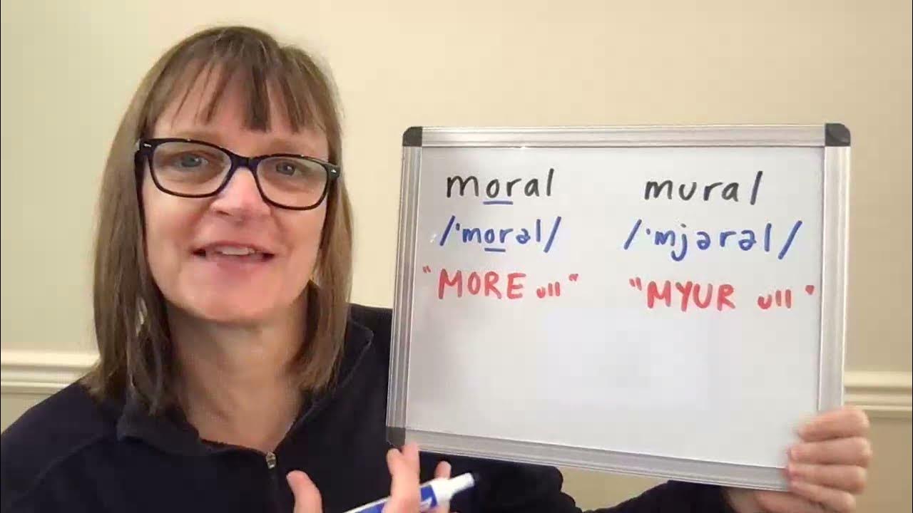 How to Pronounce Moral and Mural YouTube
