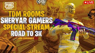 1v1 TDM ROOMS PUBG Mobile Live | #shortsfeed#shorts#pubg#shortlivestream | #sheryargamers 🤑🤑