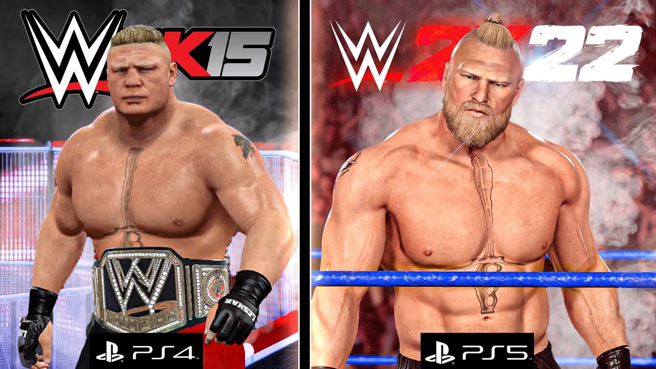 WWE2K22 vs WWE 2K MODS Graphics comparison : r/WWEGames