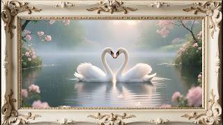 Swan Heart Romantic Screensaver & Framed TV Art screenshot 5
