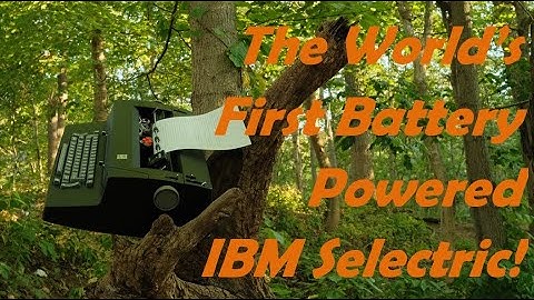 Making a Battery Powered IBM Selectric