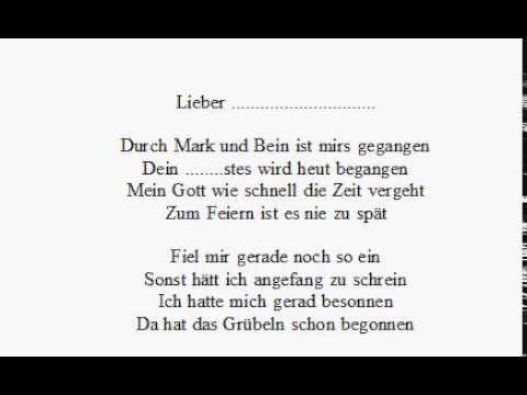 Gedicht Zum 50