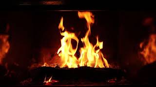 Crackling Fireplace Fire  Smooth 60fps slow flames