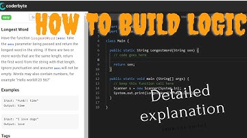 Coderbyte | Longest Word (Hindi) | How to build logic | Coding practice