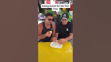 Eating durian for the first time  #floppa #funny #paulie