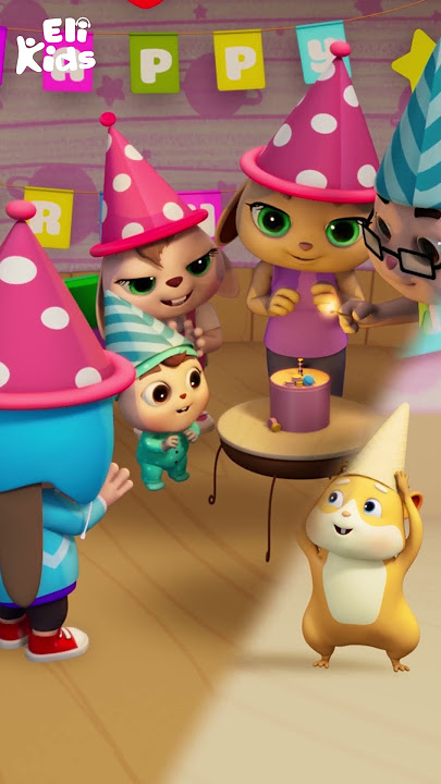 Happy Birthday #Shorts | Family Celebration Song | Eli Kids Nursery Rhymes