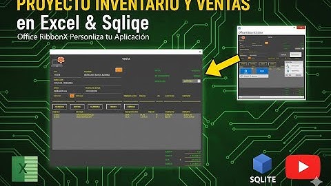 Avance Proyecto Inventario y Ventas Excel SQLite