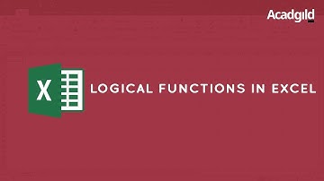 Logical Functions in Excel | IF, Nested IF, AND, IF ERROR Function| Excel Tutorial for Beginners #13