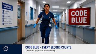 🫀A Code Blue Starts… What Does the Nurse Do Next 🚨 | Expert Nursing Scenario #shorts