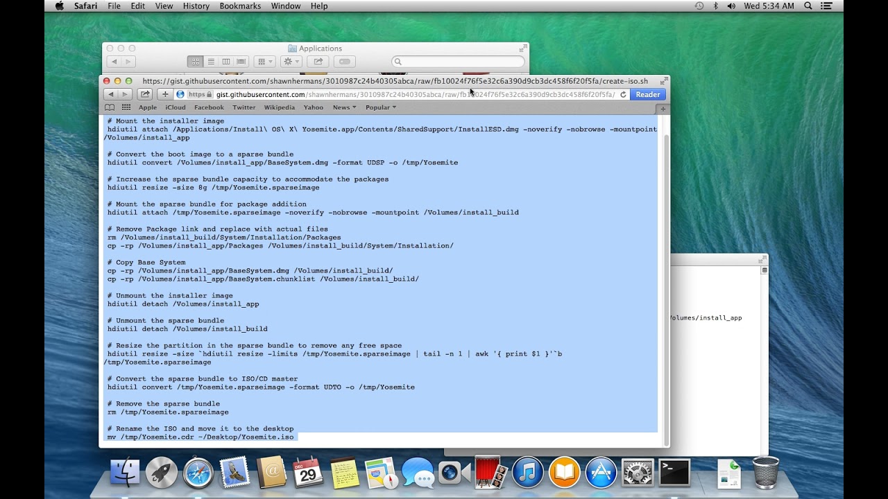 New Update Create Yosemite ISO