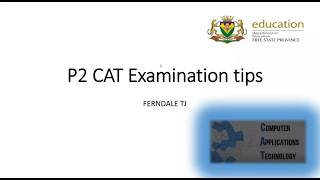Gr 12 CAT P2 Prep Sept 2026
